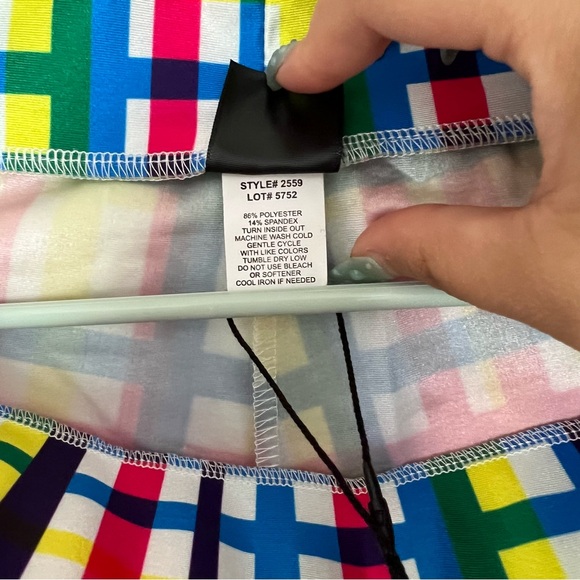 NWT Terez checkered printed pants - Picture 4 of 5